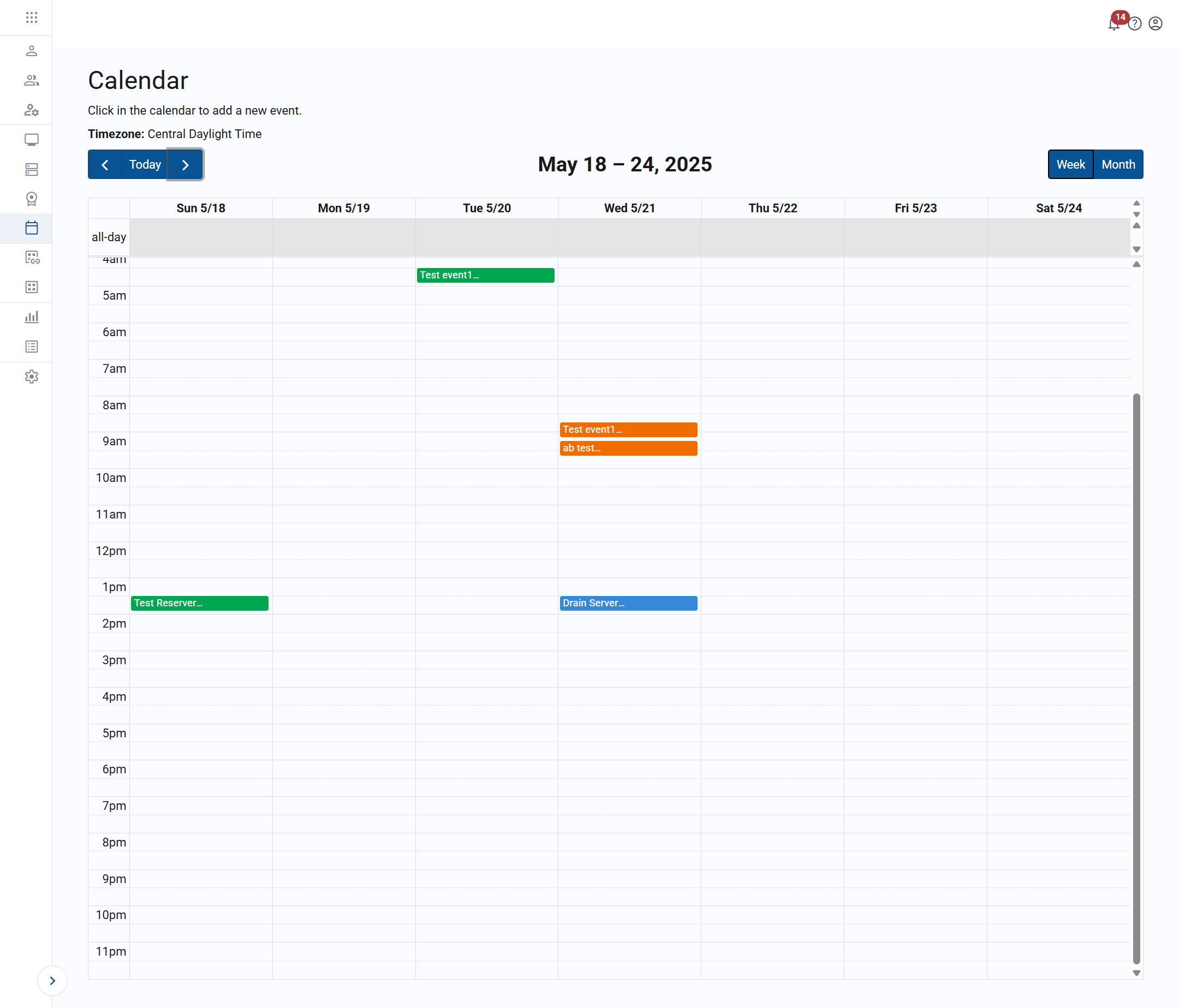 calendar week view