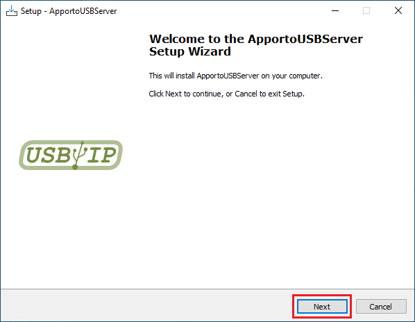 server agent welcome screen