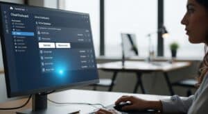 Cloud dashboard adding and removing virtual desktop users instantly through a management console
