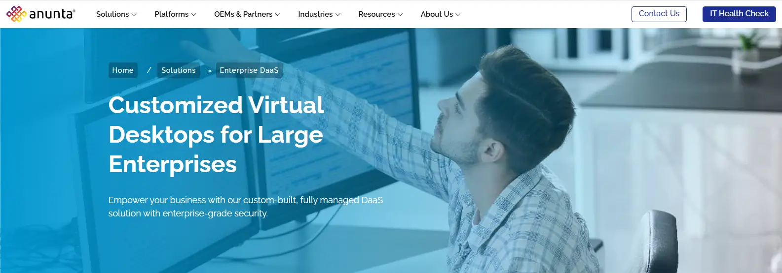 Anunta Enterprise DaaS platform