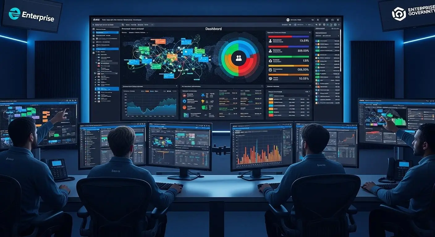 Enterprise and government security teams monitoring Zero Trust architecture through centralized dashboard