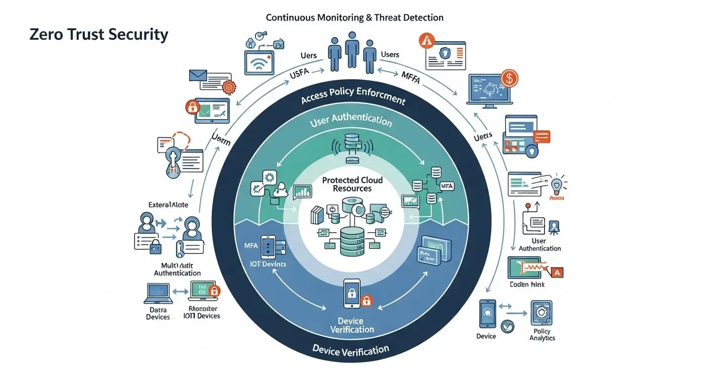 Zero Trust security framework 