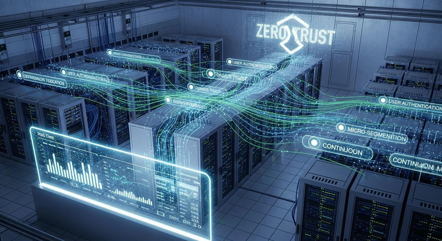 Secure government digital infrastructure protected by Zero Trust architecture and continuous verification systems.