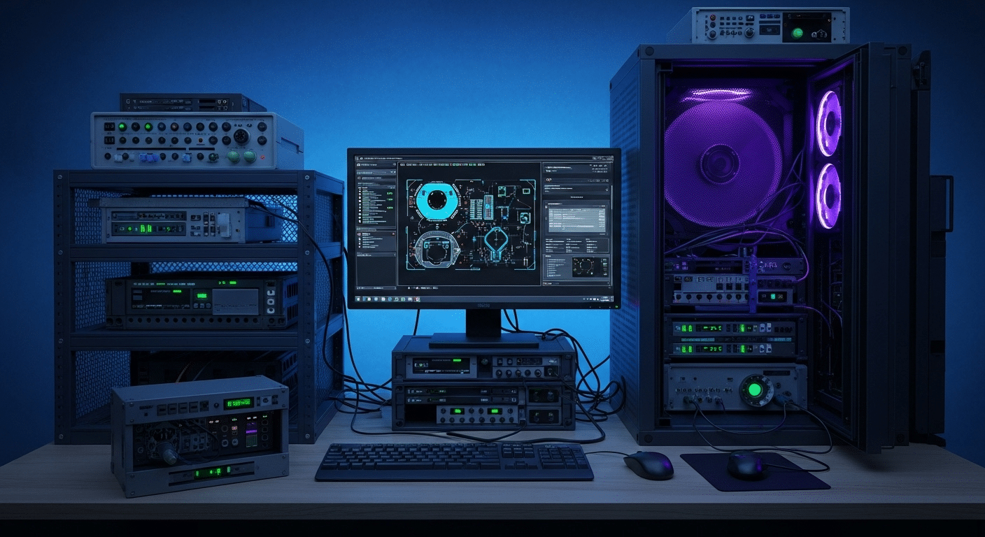 Cybersecurity workstation running a full penetration testing toolkit inside a virtual hacking lab environment.
