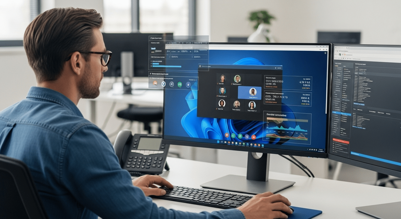 IT administrator verifying Zoom VDI functionality inside a virtual desktop session.