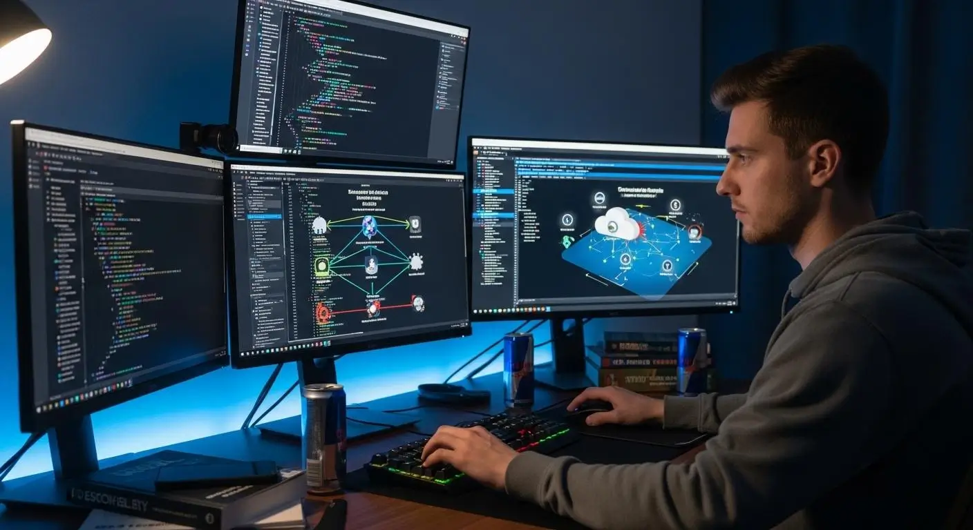 Cybersecurity learner practicing penetration testing