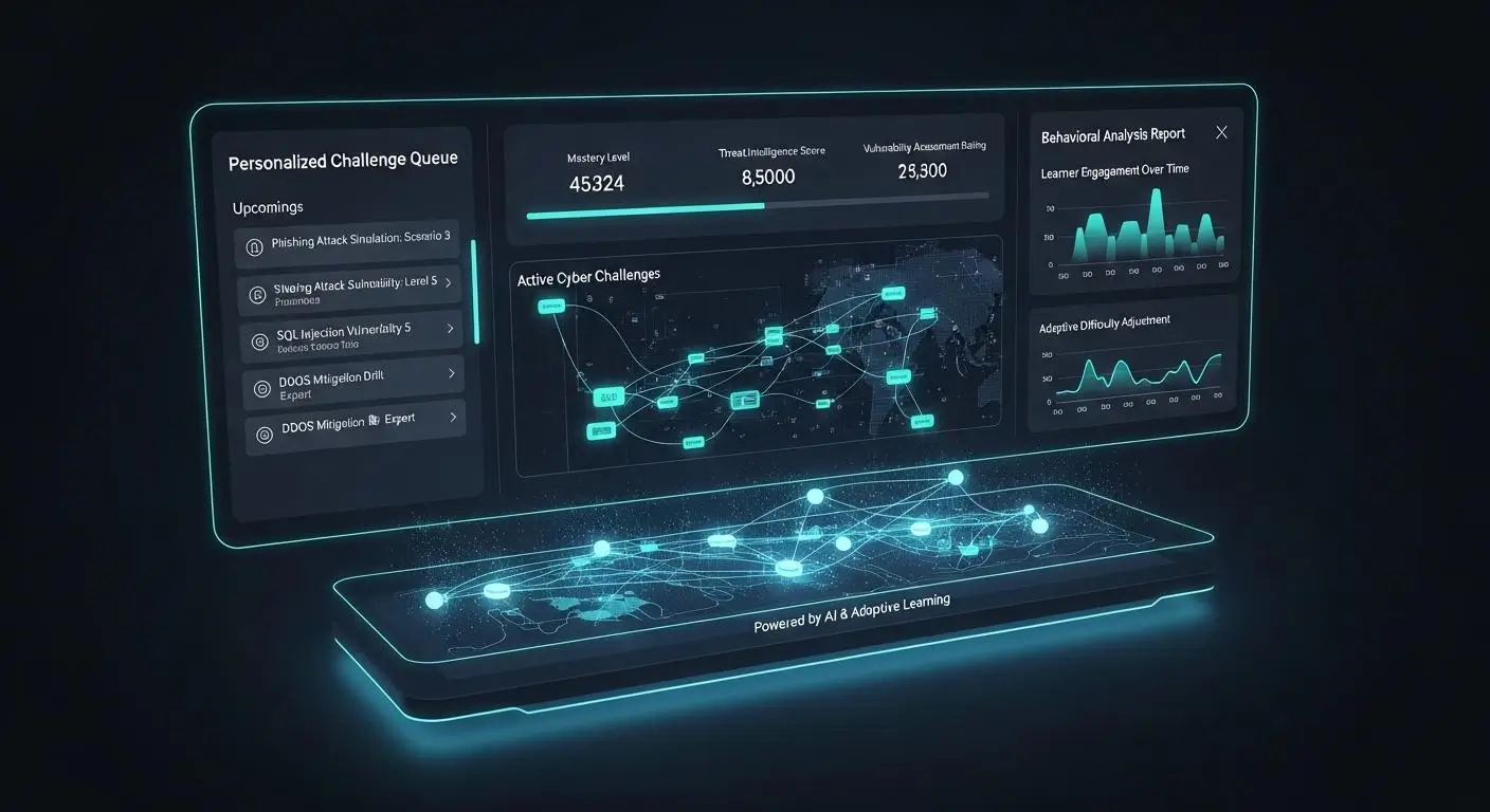 Next-generation cybersecurity training platform dynamically creating personalized cyber security challenges