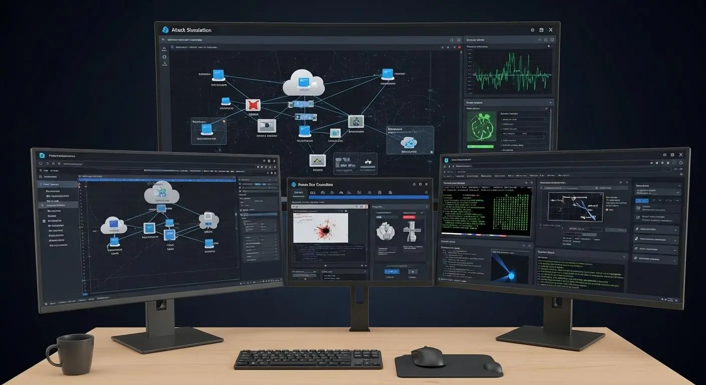 cybersecurity training platform with multiple virtual desktops