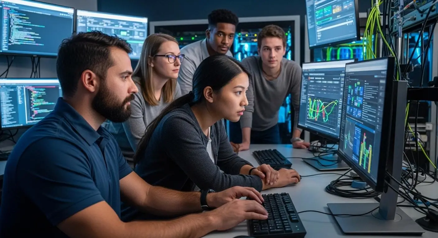Students and cybersecurity professionals gaining real-world experience through interactive cyber labs