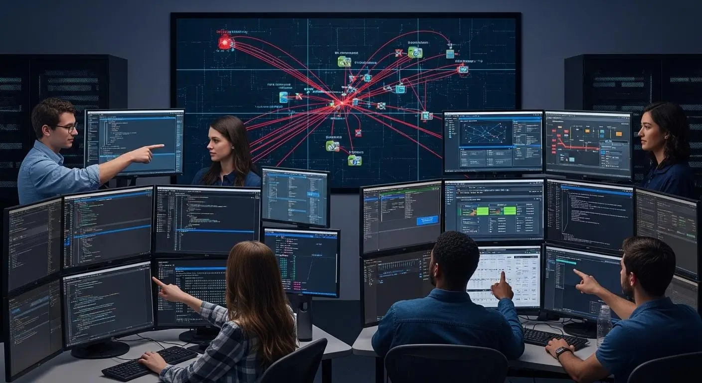 Students gaining hands-on cybersecurity experience in a virtual lab environment