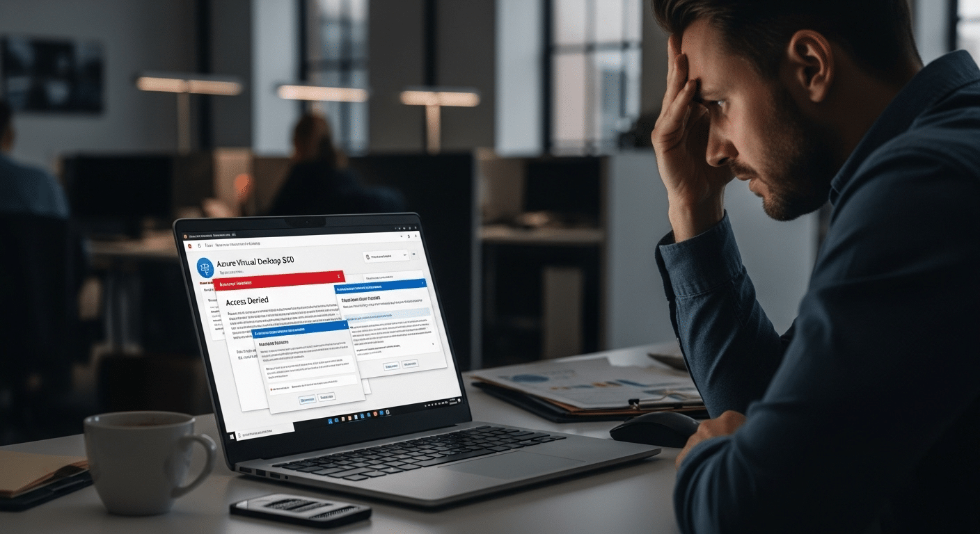 Azure Virtual Desktop SSO authentication flow interrupted by Conditional Access policies and MFA requirements.