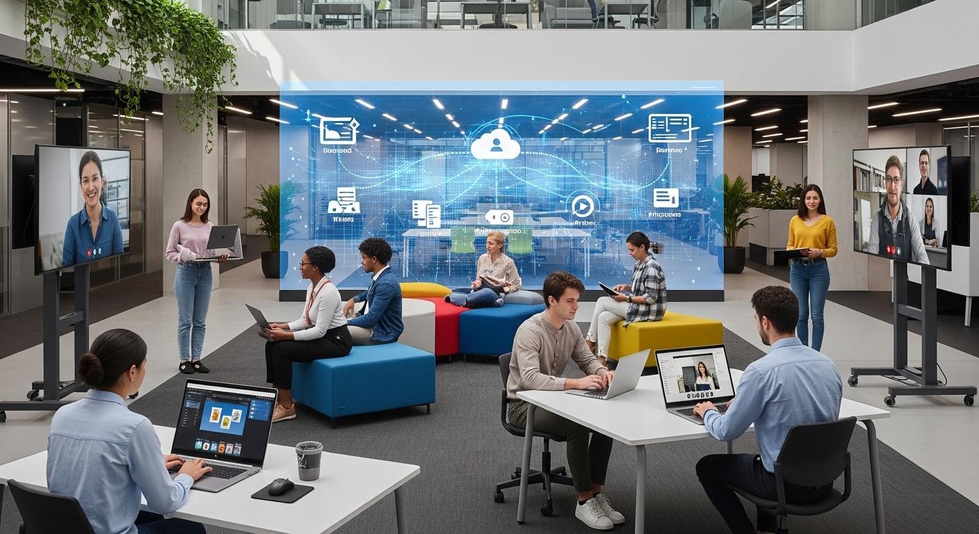 Modern higher education environment powered by virtual desktops, cloud infrastructure, and flexible remote learning tools.