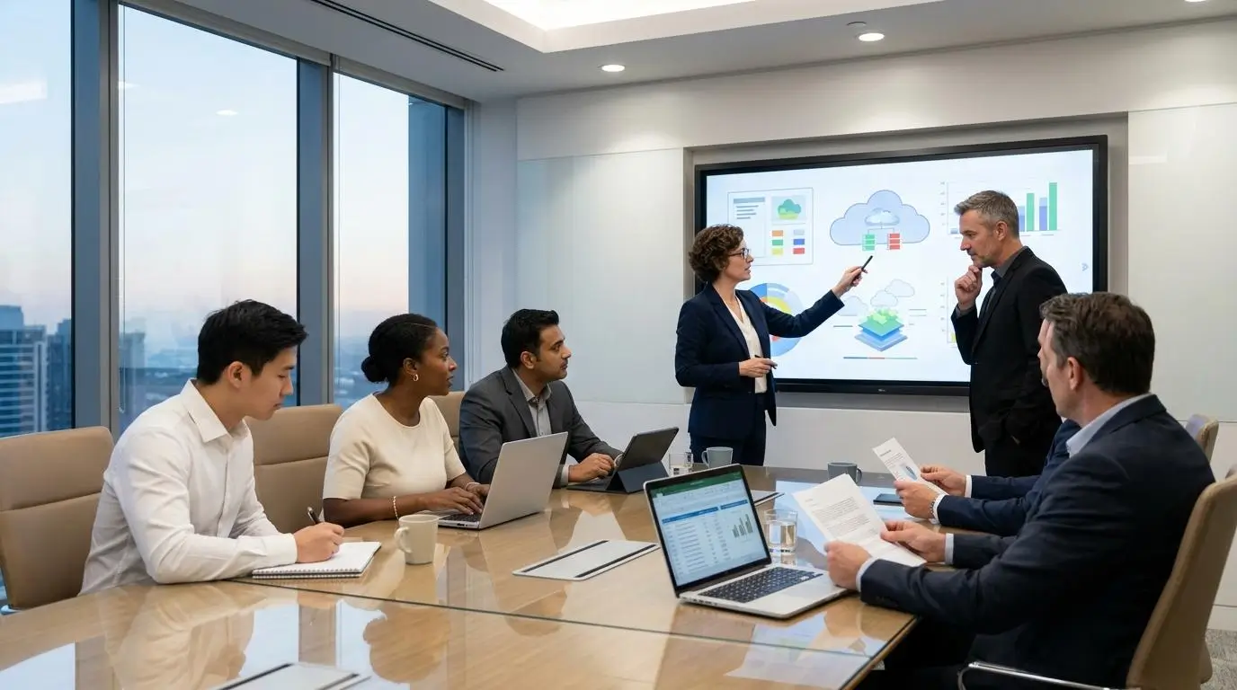 Business executives and IT leaders evaluating cloud-based virtual lab