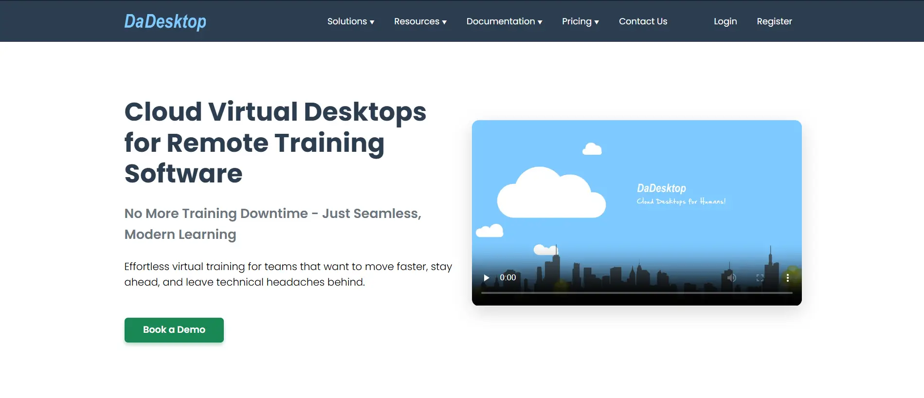 Dadesktop homepage