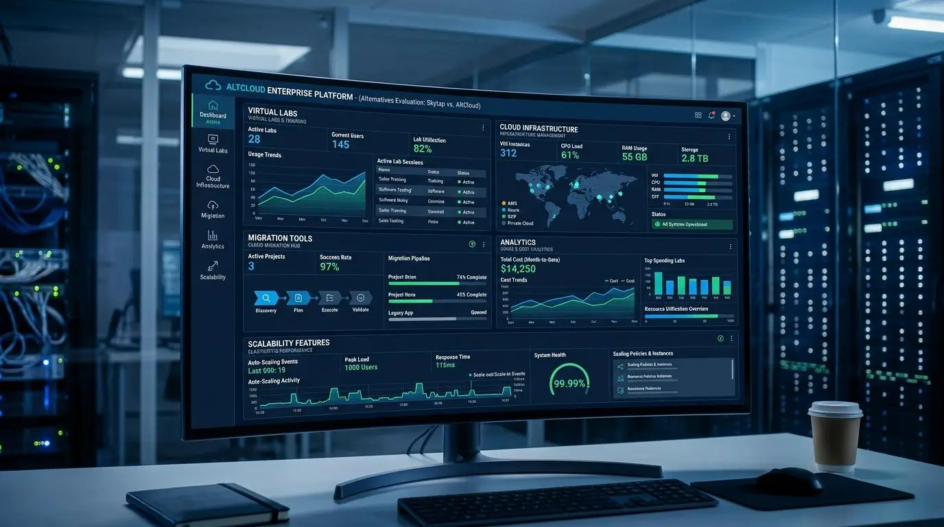 Enterprise cloud platform dashboard