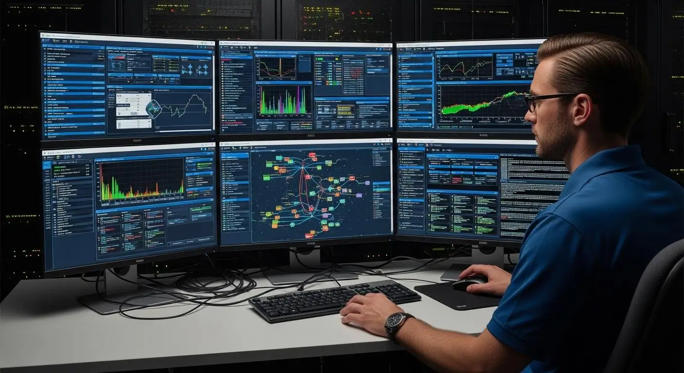 IT administrator managing a crowded virtualization environment