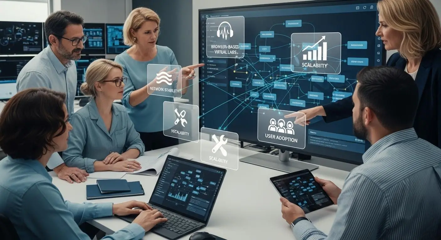 IT administrators managing browser-based virtual labs 