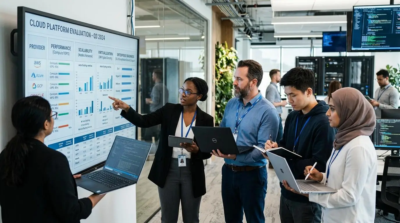 IT professionals evaluating multiple cloud infrastructure platforms on performance, scalability, virtualization, and enterprise readiness