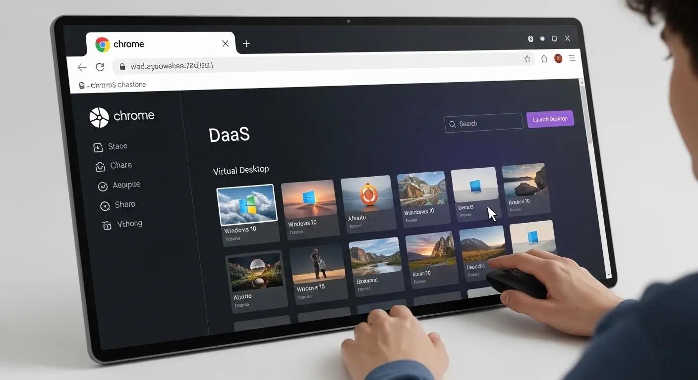 Modern browser-native DaaS platform delivering secure virtual desktops