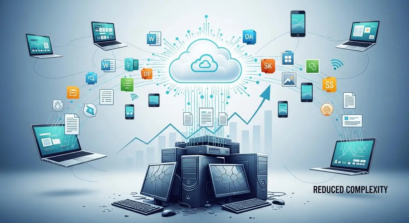 Organizations reducing hardware complexity by delivering applications, files, and desktops through a cloud-based DaaS platform.