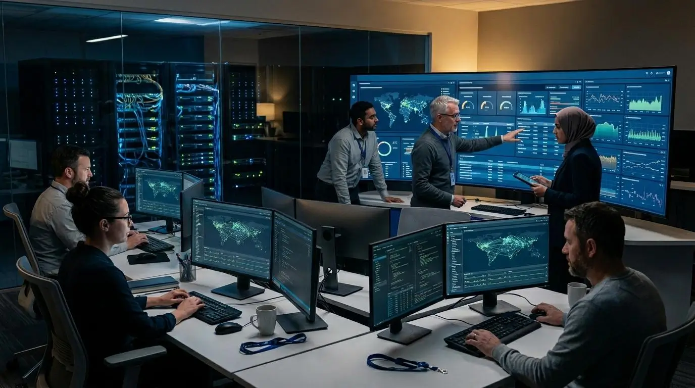 technology workspace with remote users instantly accessing virtual desktops through browsers