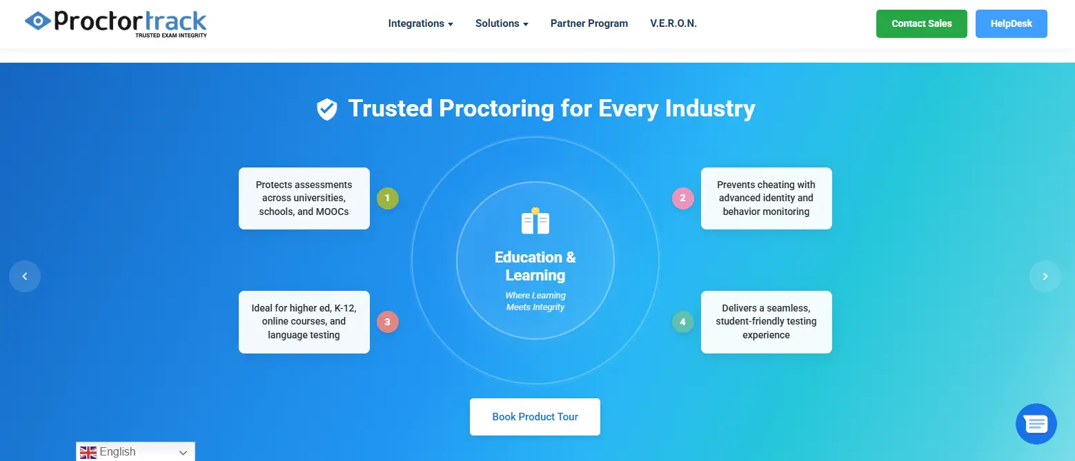 ProctorTrack online proctoring platform providing secure exam monitoring