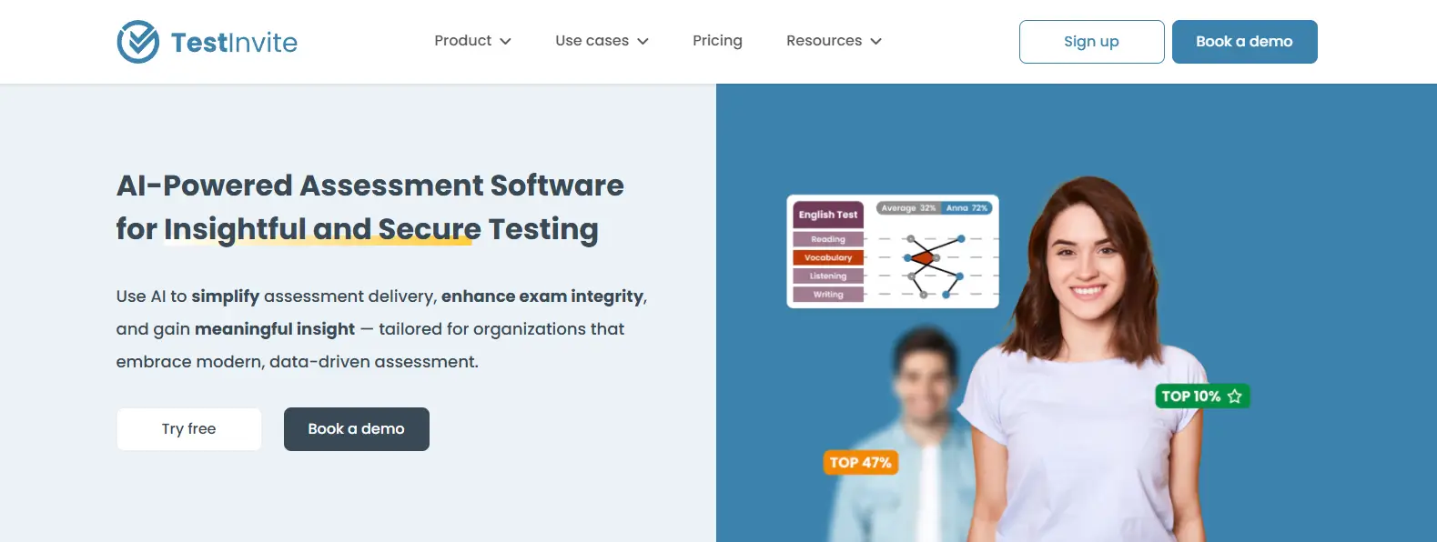 TestInvite AI-powered assessment platform