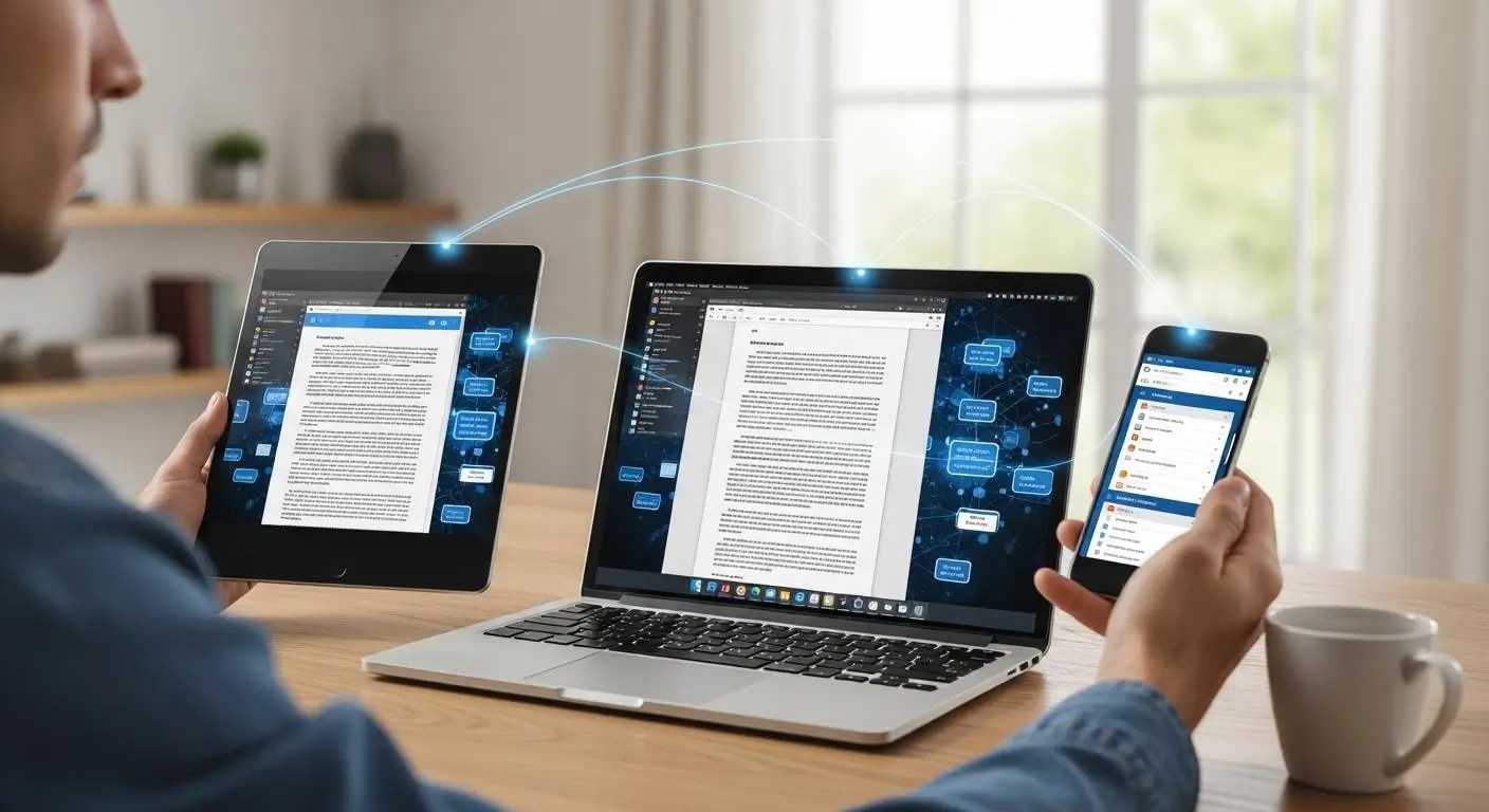 User accessing the same cloud desktop from multiple devices
