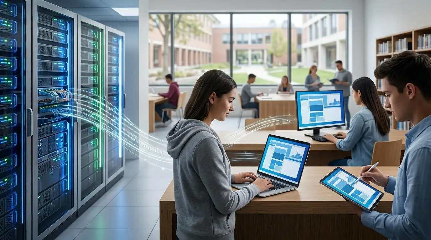 Cloud servers securely streaming virtual desktop environments