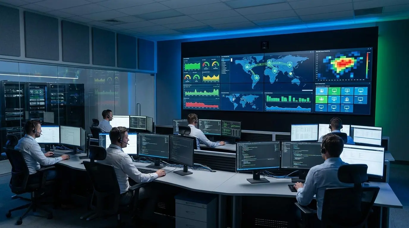 IT operations center overseeing secure cloud-based learning environments