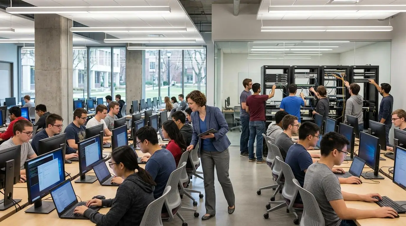 Instructor monitoring students using cloud-hosted virtual desktops