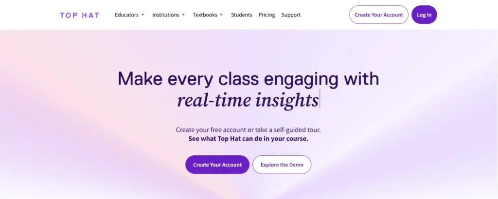 Interactive classroom engagement platform helping educators boost student participation with real-time discussions, quizzes, and learning insights. 