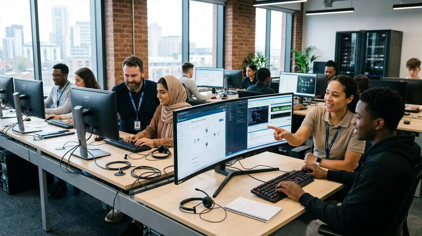 Students and IT professionals using cloud-hosted virtual desktops 