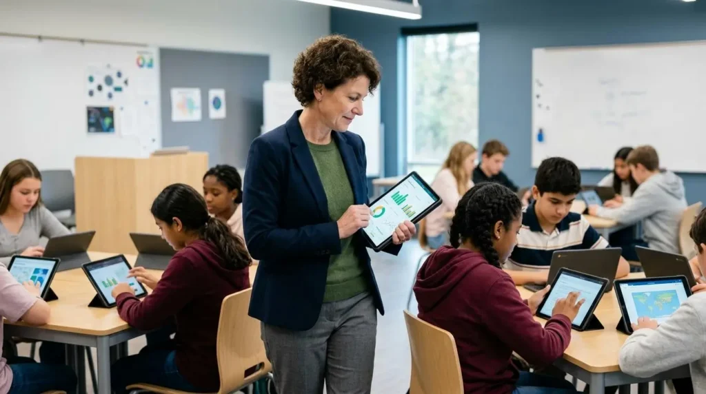 Teacher monitoring student learning trends