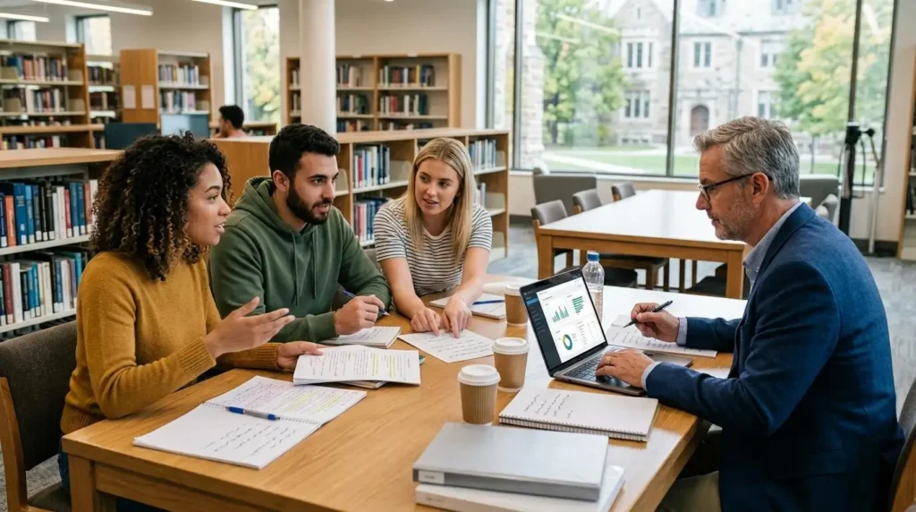 University professor using AI to assess assignments