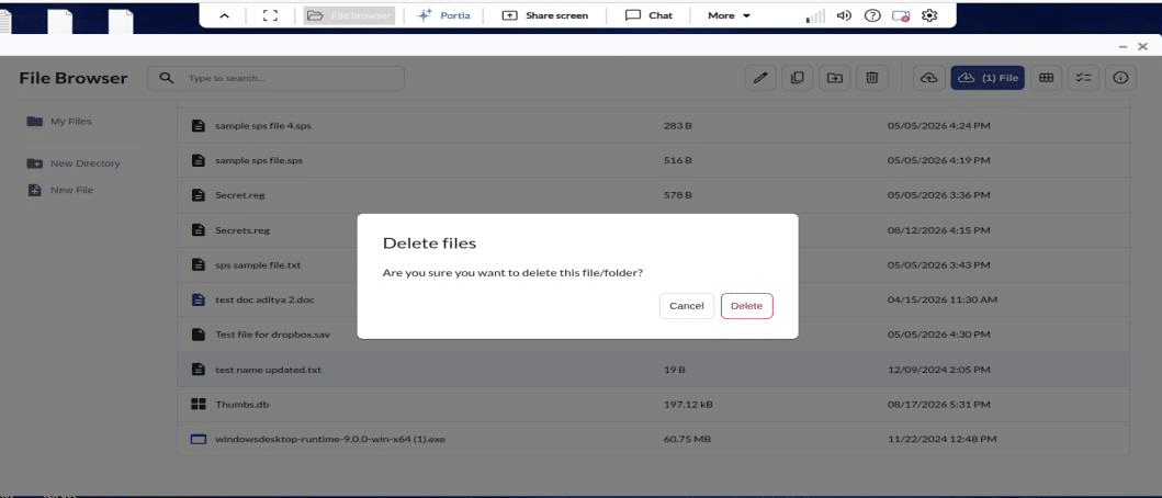 11 delete an item