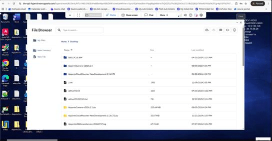 File Browser initial screen